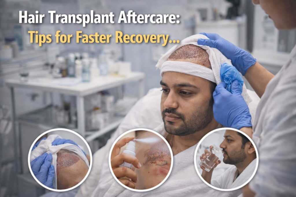 Foods that support hair transplant aftercare healing